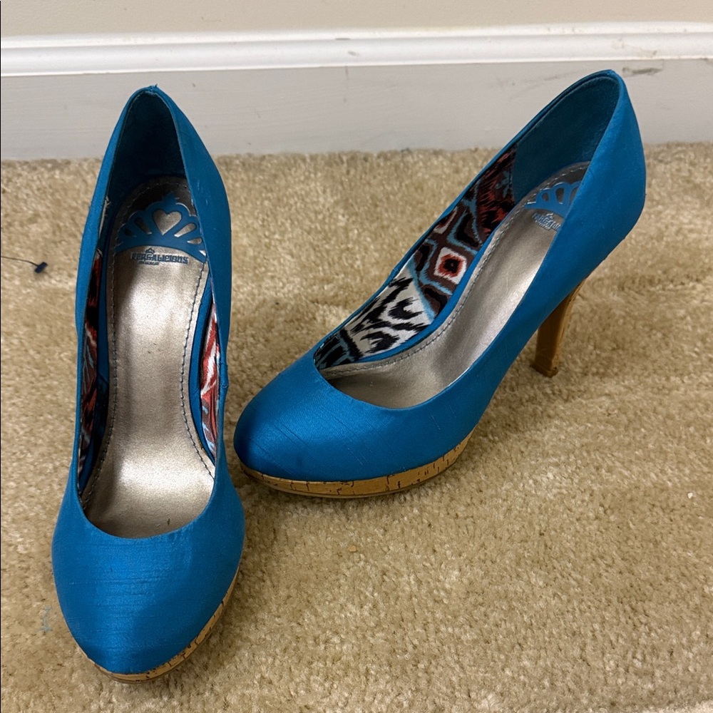 Fergalicious Vibrant Blue Heels